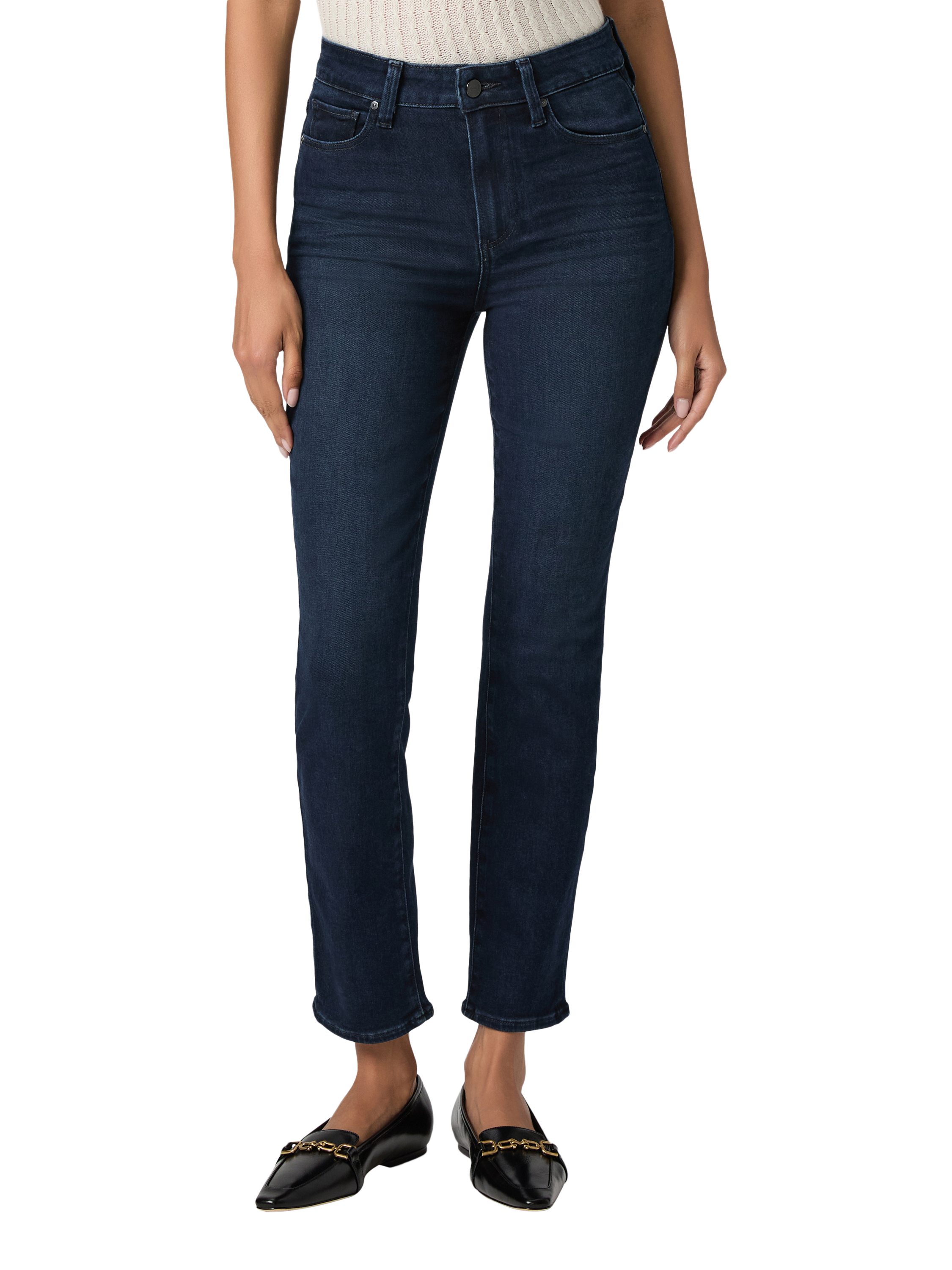 Product image 2 of 4, which shows PAIGE Gemma High Rise Cigarette Leg Jeans, Bespoke, 26