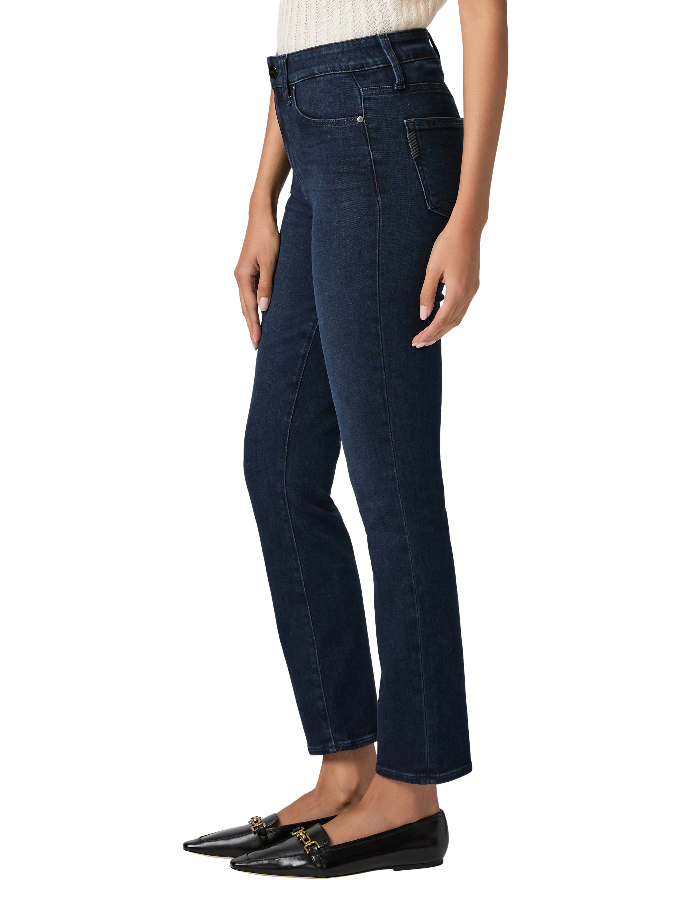 Product image 3 of 4, which shows PAIGE Gemma High Rise Cigarette Leg Jeans, Bespoke, 26