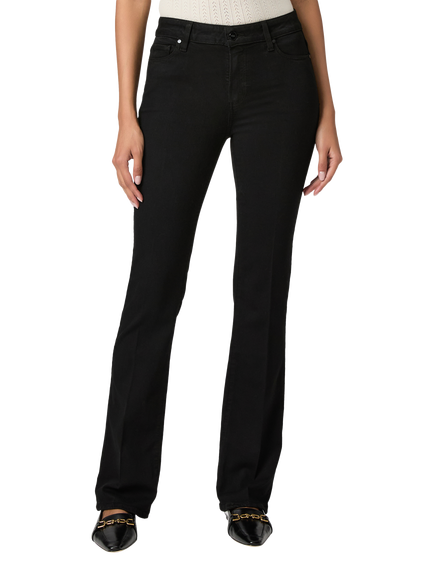 PAIGE High Rise Manhattan Bootcut Jeans - view 2, Black