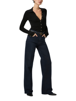 PAIGE Sasha High Rise Wide Leg Jeans, Duchess