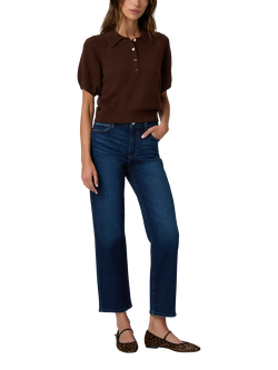 PAIGE Mason Mid Rise Straight Ankle Grazer Jeans, Overdrive, Overdrive