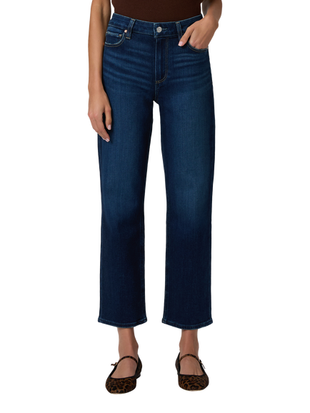 PAIGE Mason Mid Rise Straight Ankle Grazer Jeans, Overdrive - view 2, Overdrive