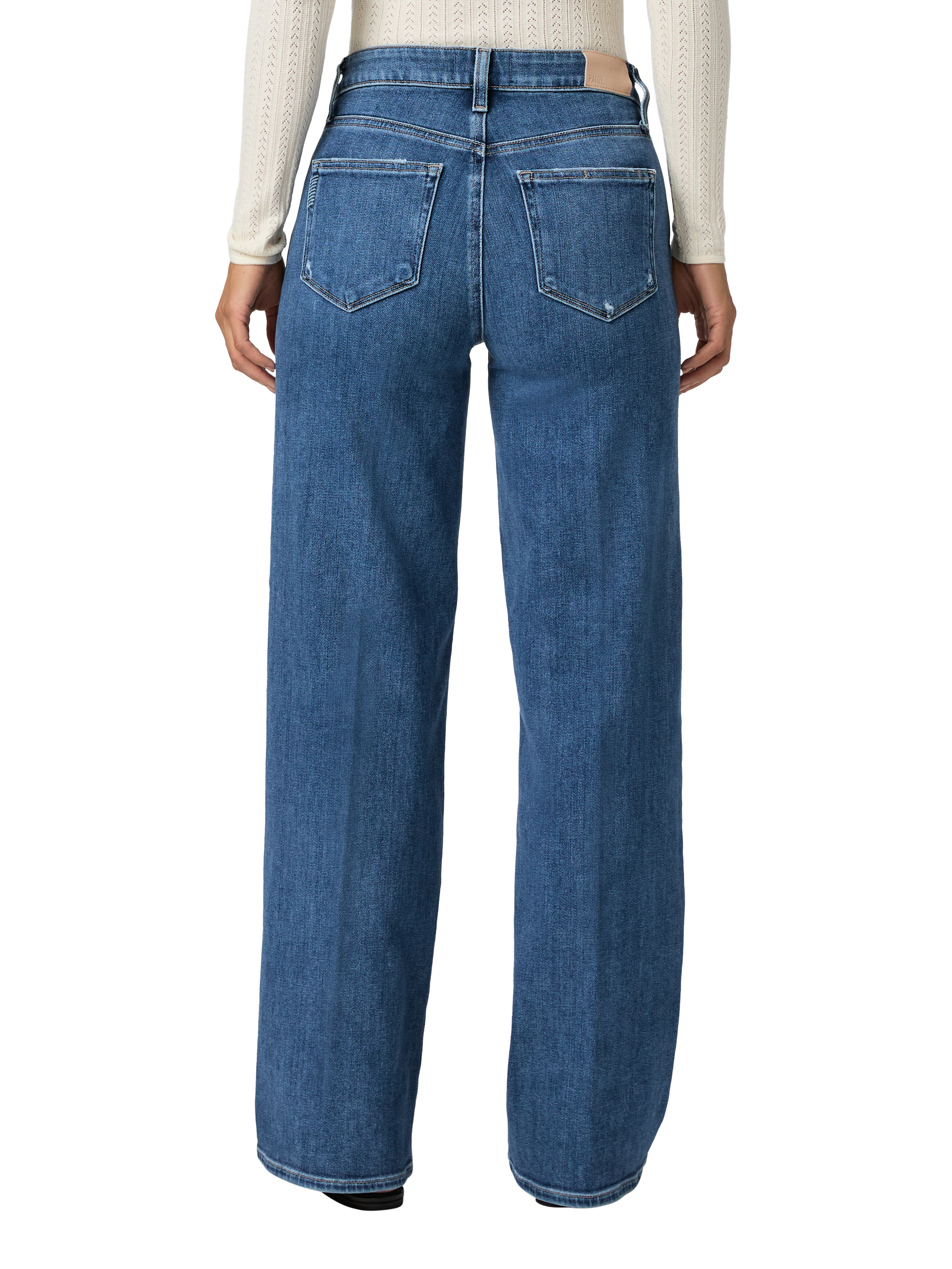 Product image 4 of 4, which shows PAIGE Tatum Mid Rise Slim Jeans, Bookshelf, 27