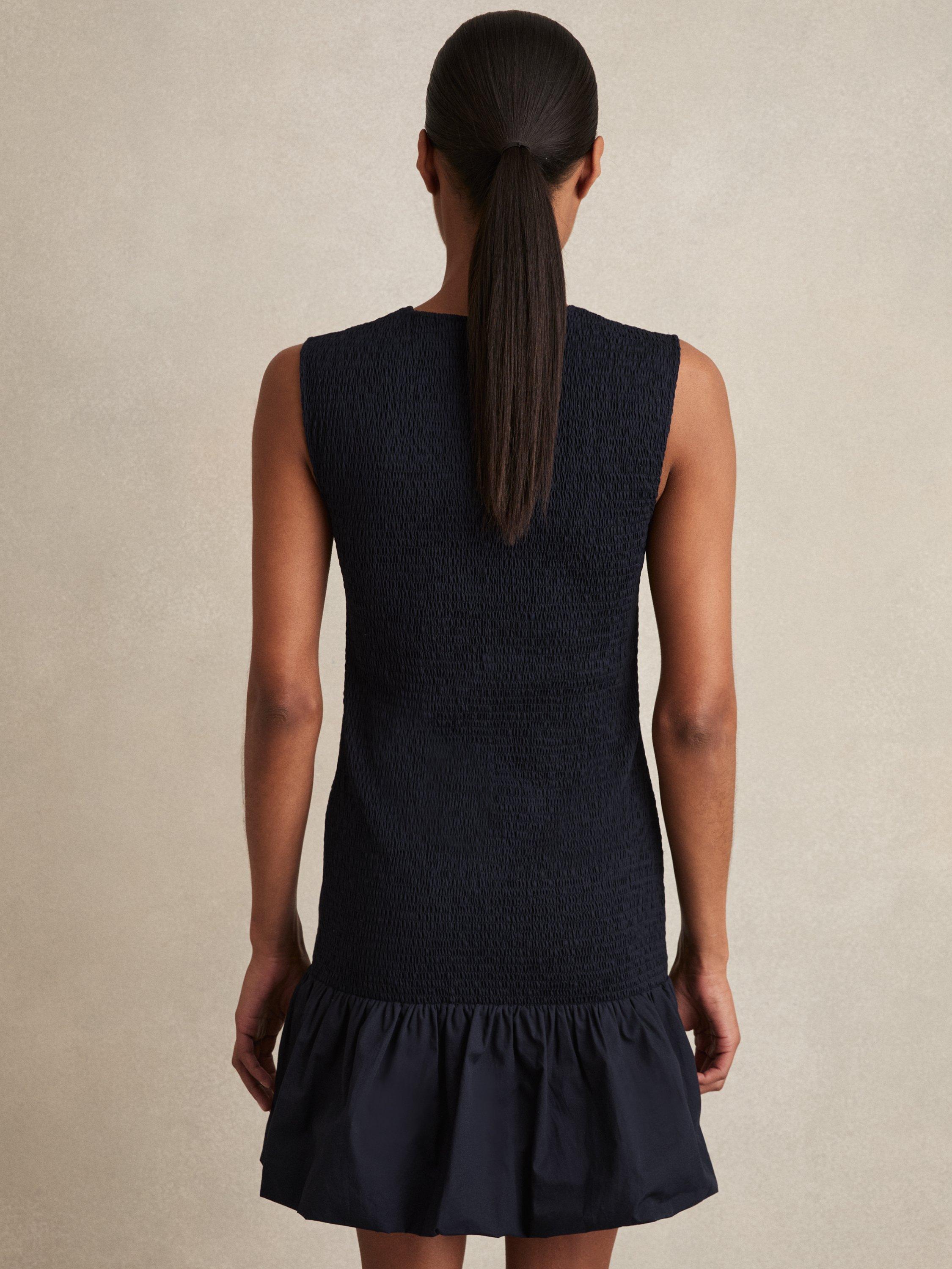 【海外限定】REISSドレス☆Belinda Shirred Mini Dress, Navy Reiss Belinda Shirred Mini Dress, Navy
