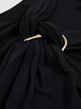 Reiss Eliza Trim Detail Jersey Midi Dress, Navy