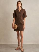 French Connection Harrie Pinafore Midi Dress, Black