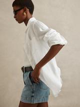 Reiss Belle Long Sleeve Pure Linen Shirt