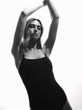 Reiss Imogen Strap Trim Swimsuit, Black