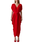James Lakeland Draped Maxi Dress, Red