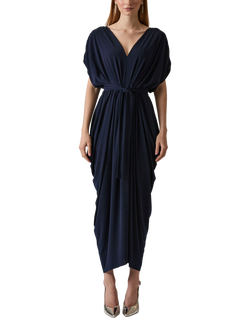 James Lakeland Draped Maxi Dress, Navy
