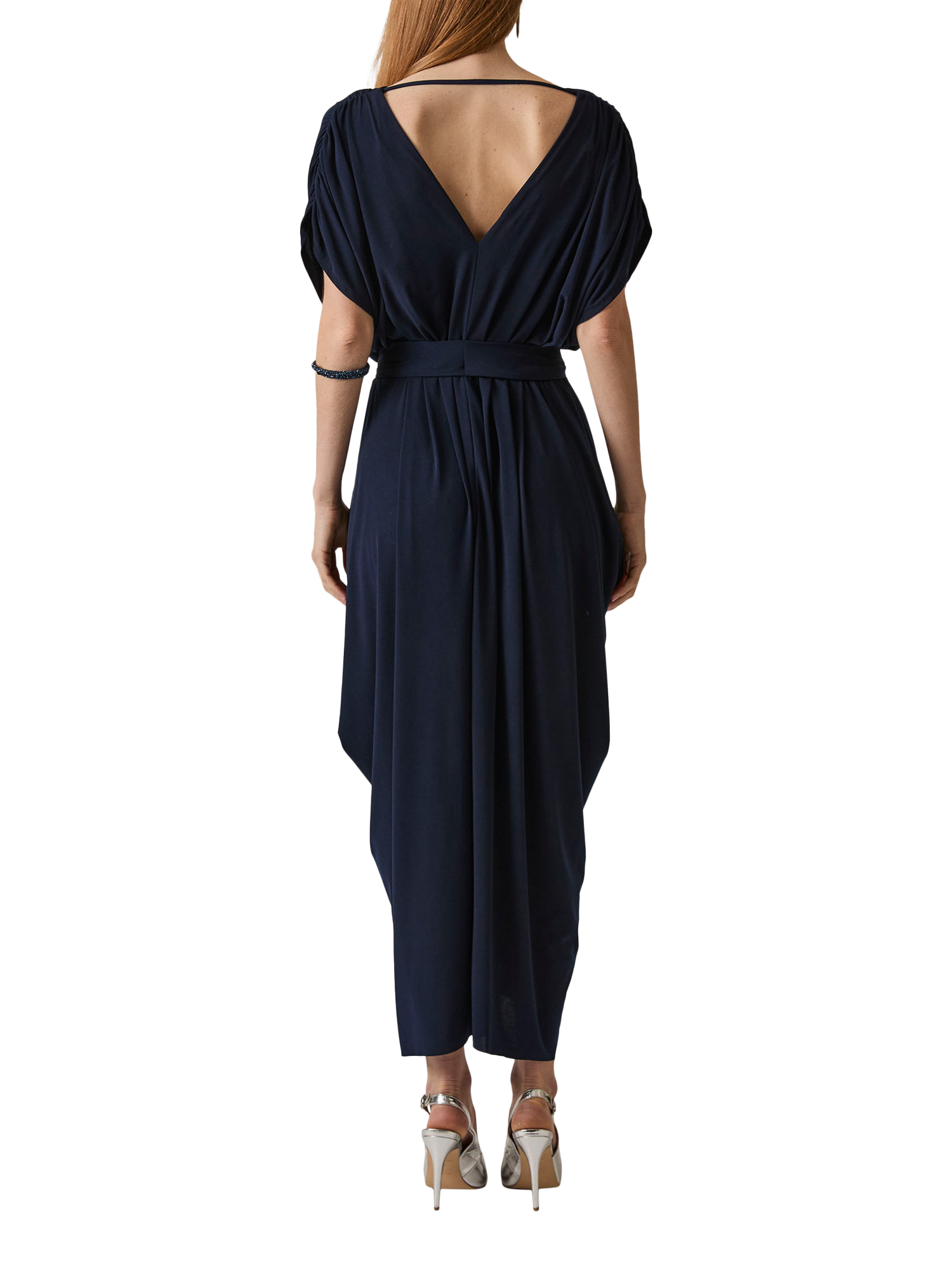 Product image 2 of 6, which shows James Lakeland Draped Maxi Dress, Navy, 8