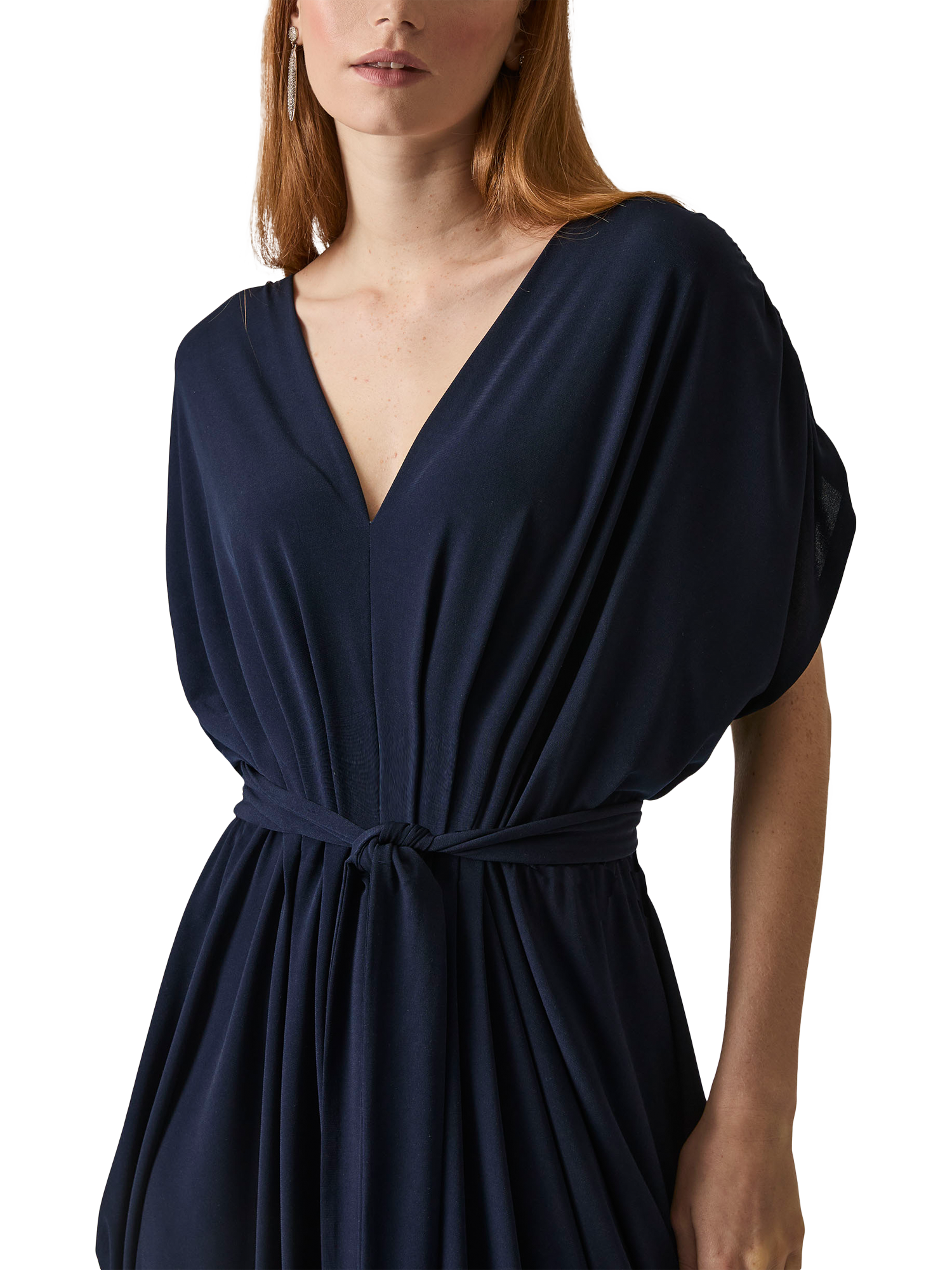 Product image 3 of 6, which shows James Lakeland Draped Maxi Dress, Navy, 8