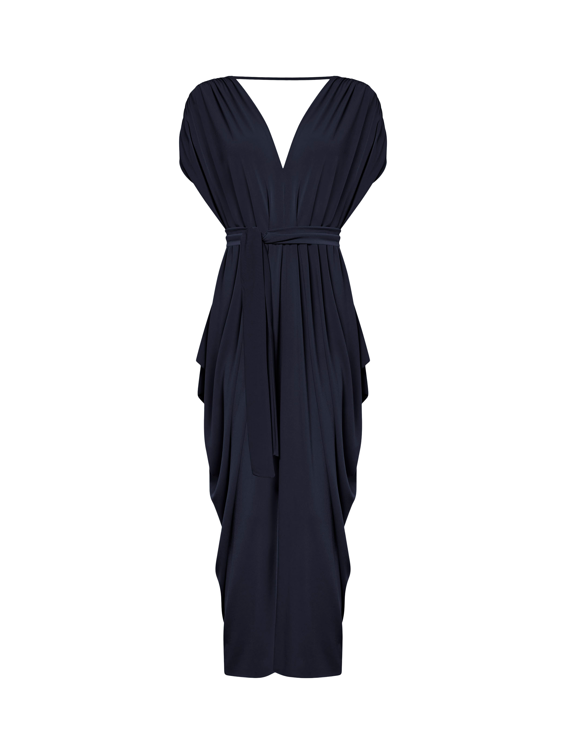Product image 6 of 6, which shows James Lakeland Draped Maxi Dress, Navy, 8