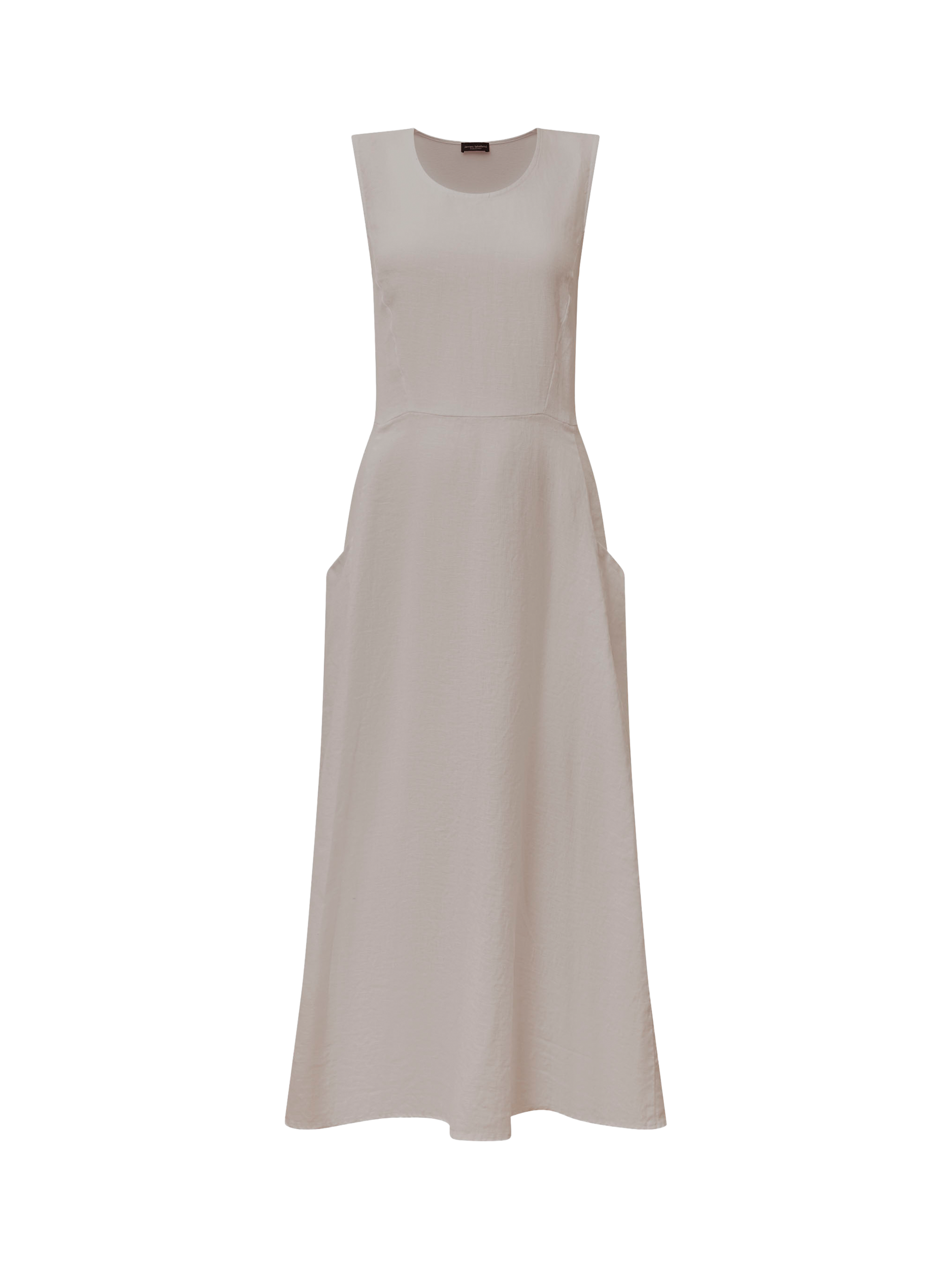 Product image 5 of 5, which shows James Lakeland Pure Linen Maxi Dress, Taupe, 8