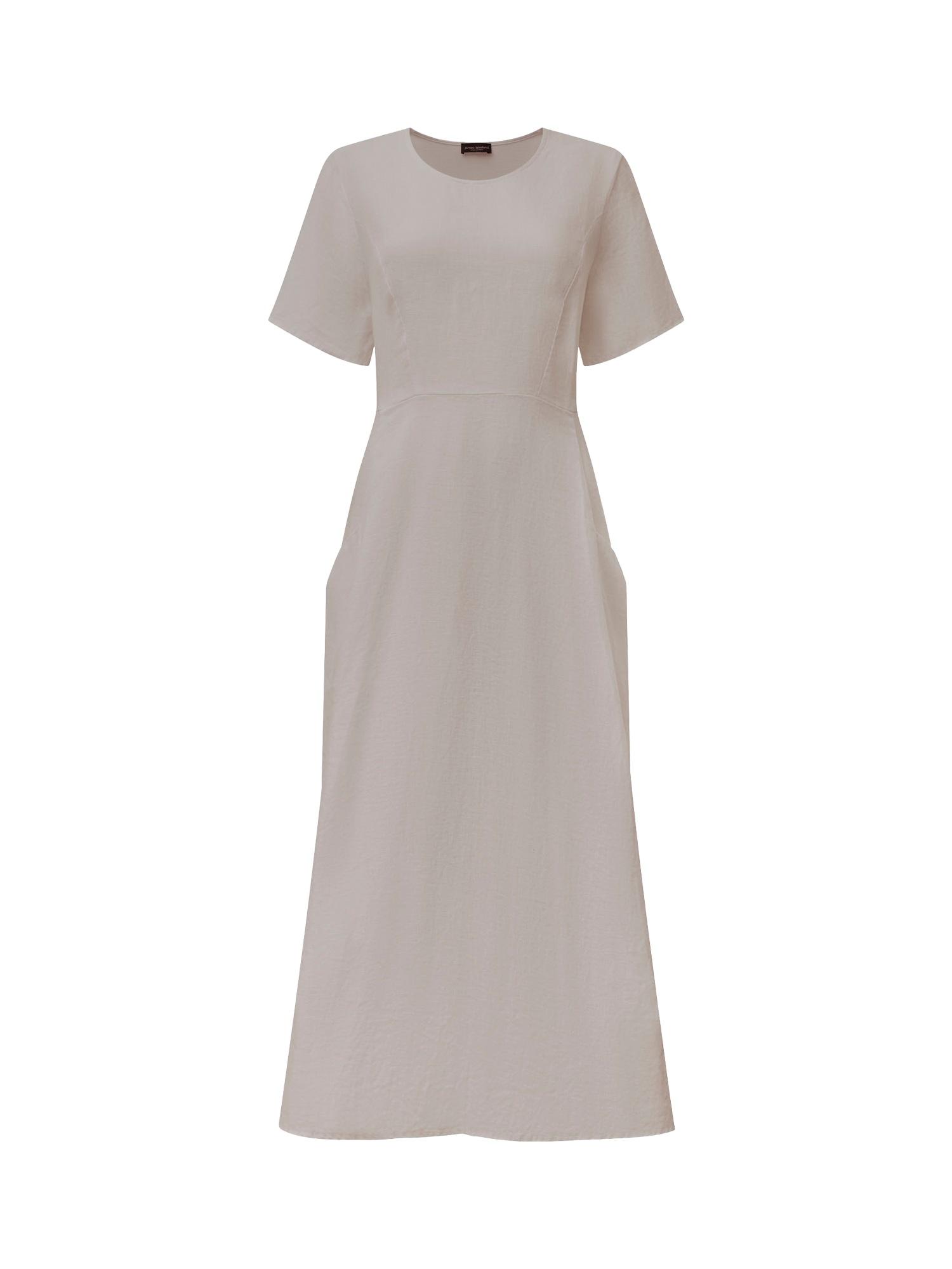 Product image 6 of 6, which shows James Lakeland Pockets Pure Linen Dress, Taupe, 8