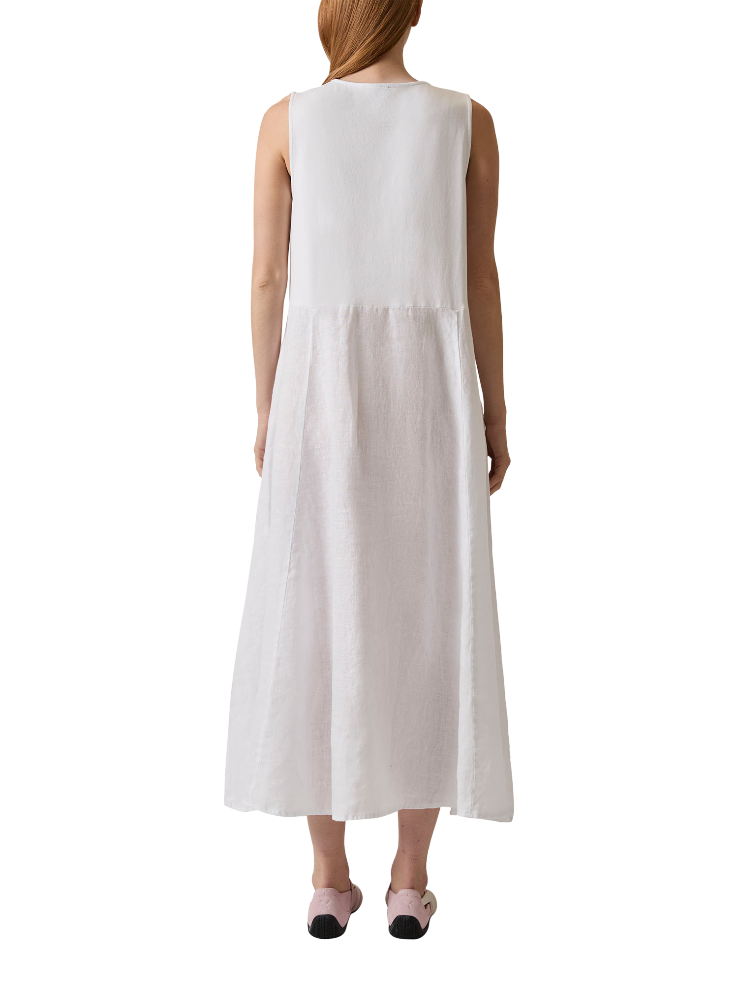Product image 2 of 6, which shows James Lakeland Pure Linen Maxi Dress, White, 8