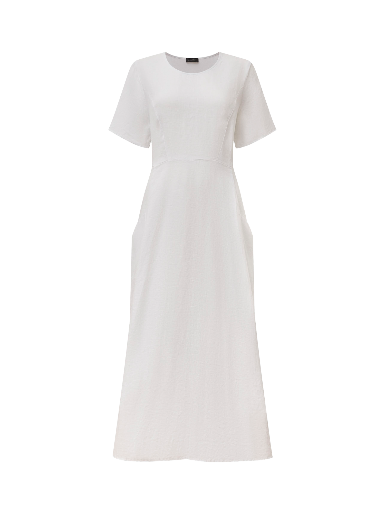 Product image 6 of 6, which shows James Lakeland Pocket Pure Linen Dress, White, 8