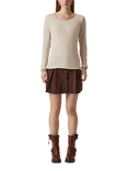 James Lakeland Shimmer Trim Long Sleeve Top