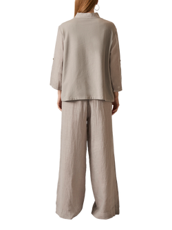 James Lakeland Linen Blouse - view 2, Taupe