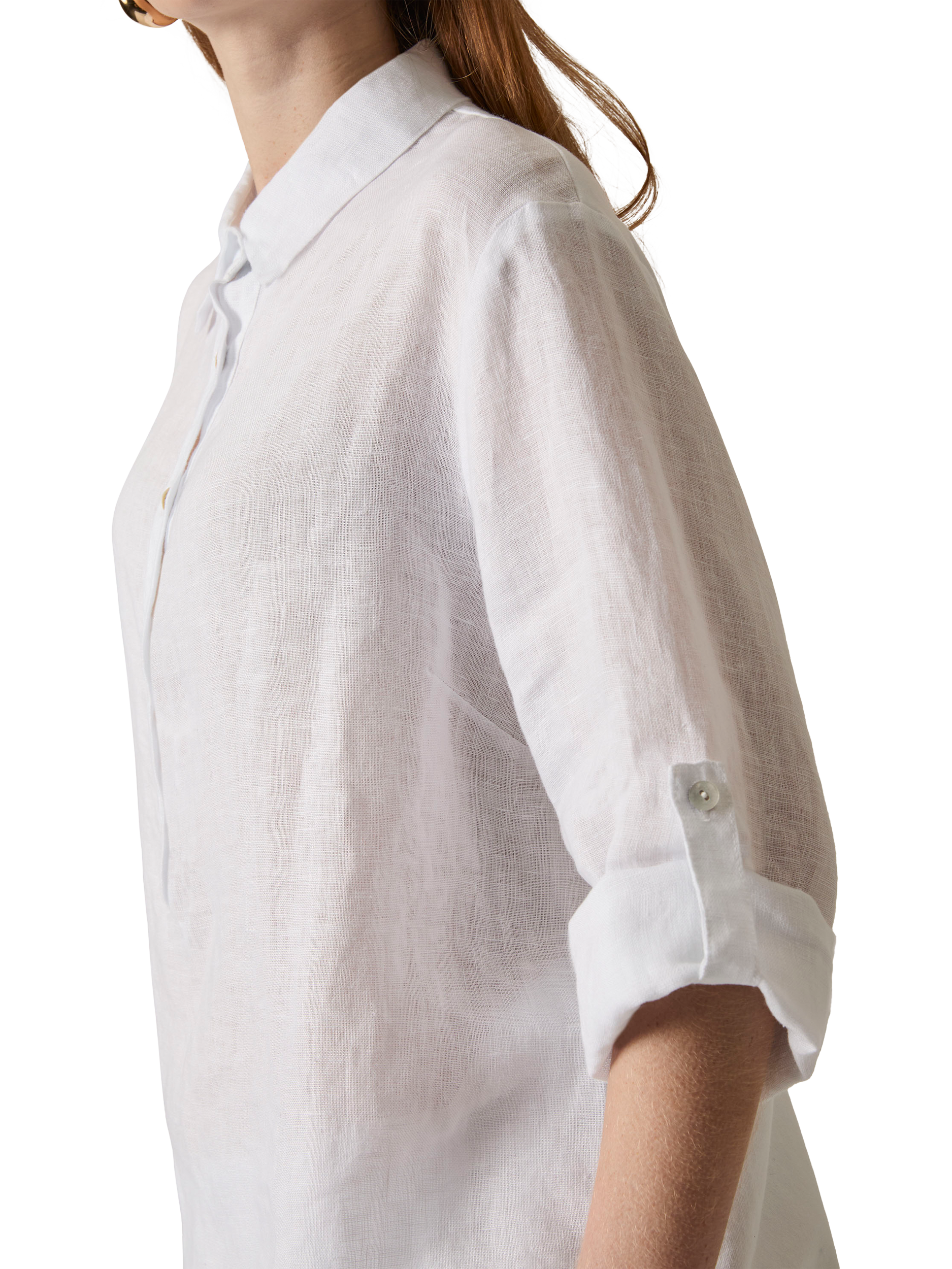 Product image 5 of 7, which shows James Lakeland Linen Blouse, White, 8