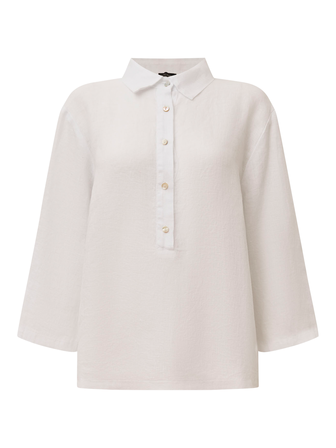 Product image 7 of 7, which shows James Lakeland Linen Blouse, White, 8