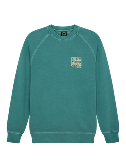 Deus ex Machina Penzance Crew Fleece Top, Hunter Green, Hunter Green