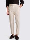 Moss Straight Fit Wool Trousers, Beige