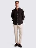 Moss Straight Fit Wool Trousers, Beige