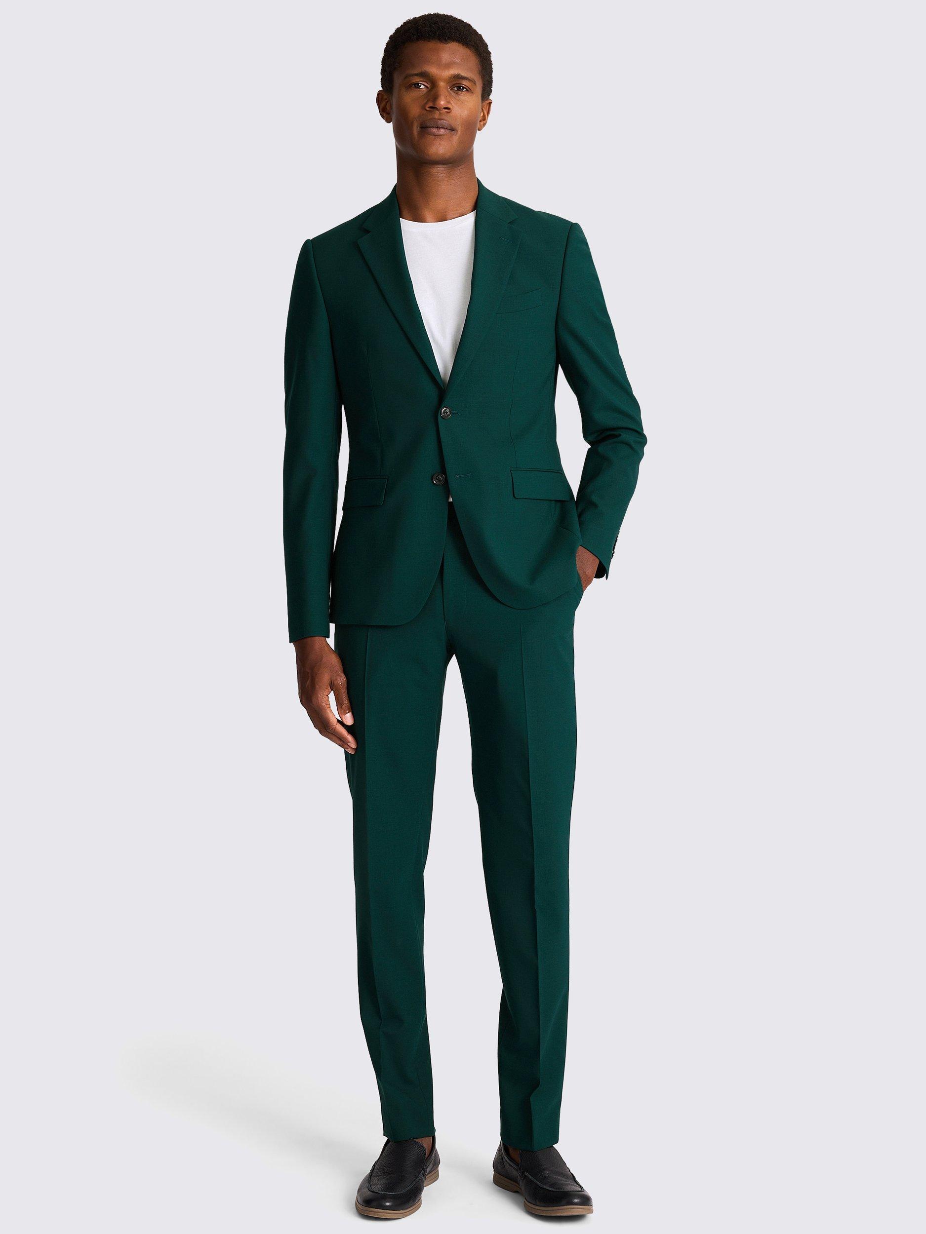Product image 3 of 4, which shows DKNY Wool Blend Slim Fit Suit Jacket, Green, 36S
