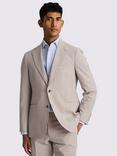 Moss Tailored Fit Wool Blend Seersucker Suit Jacket, Beige