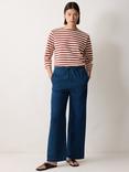 Jigsaw Relaxed Drawstring Joggers, Indigo
