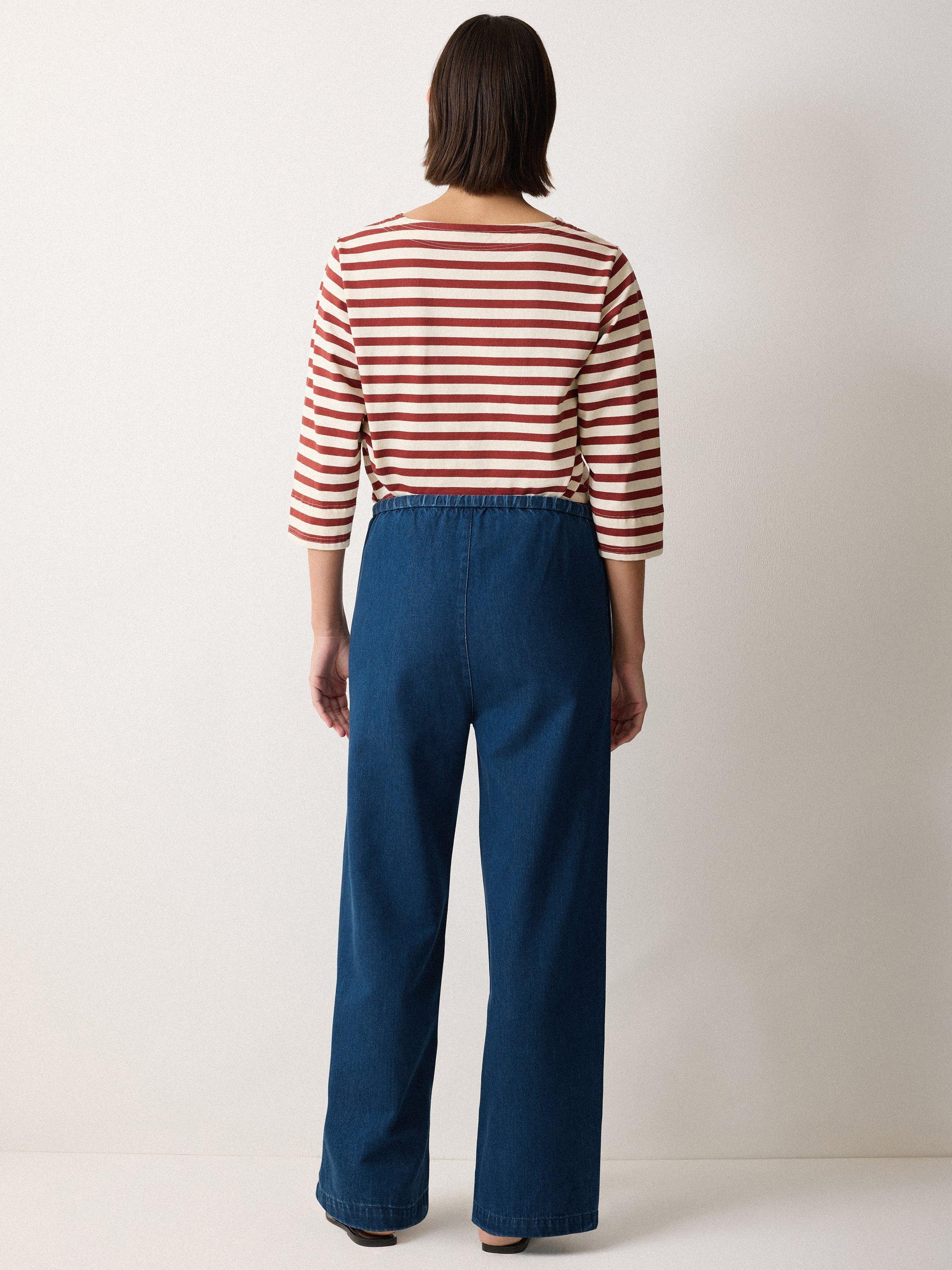 Product image 2 of 5, which shows Jigsaw Relaxed Drawstring Joggers, Indigo, 16
