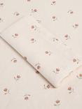 Piglet in Bed Posy Bud Floral Linen Cotton Blend Napkin, Set of 4, Pearl