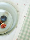 Piglet in Bed Posy Bud Floral Linen Cotton Blend Table Runner, Pearl