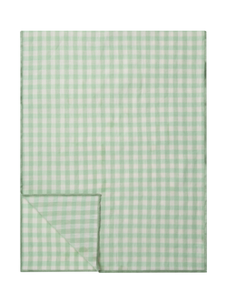 Piglet in Bed Gingham Linen Blend Table Runner, Sage Green, Sage Green
