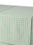 Piglet in Bed Gingham Linen Blend Table Runner, Sage Green
