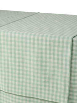 Piglet in Bed Gingham Linen Blend Table Runner, Sage Green - view 2, Sage Green