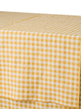 Piglet in Bed Gingham Linen Table Runner, Honey