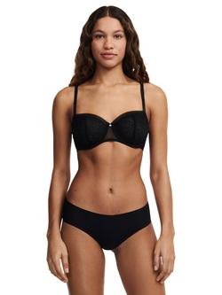 Chantelle C Jolie Underwired Half Cup Bra, Black - view 2, Black