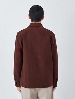 John Lewis Moleskin Chore Jacket, Bitter Chocolate - view 2, Bitter Chocolate