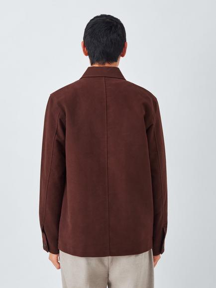 John Lewis Moleskin Chore Jacket, Bitter Chocolate - view 2, Bitter Chocolate