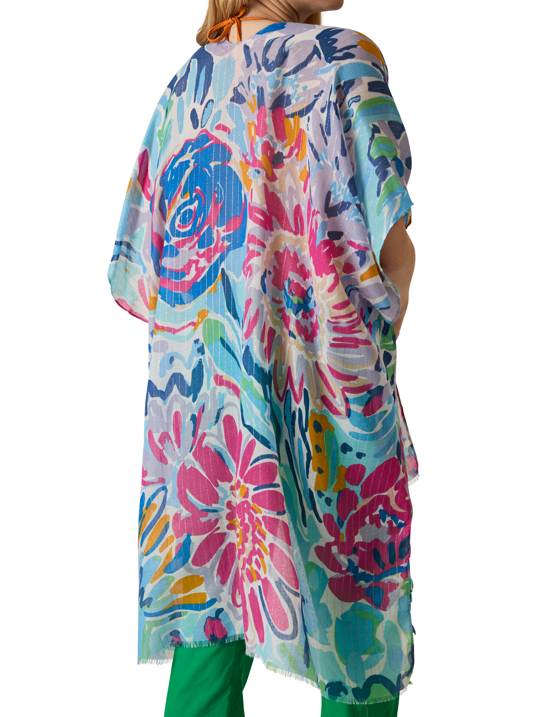 Product image 5 of 7, which shows James Lakeland Floral Fantasy Kaftan, Multi, One Size