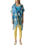 James Lakeland Floral Print Kaftan, Blue