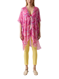 James Lakeland Abstract Swirls Kaftan, Pink
