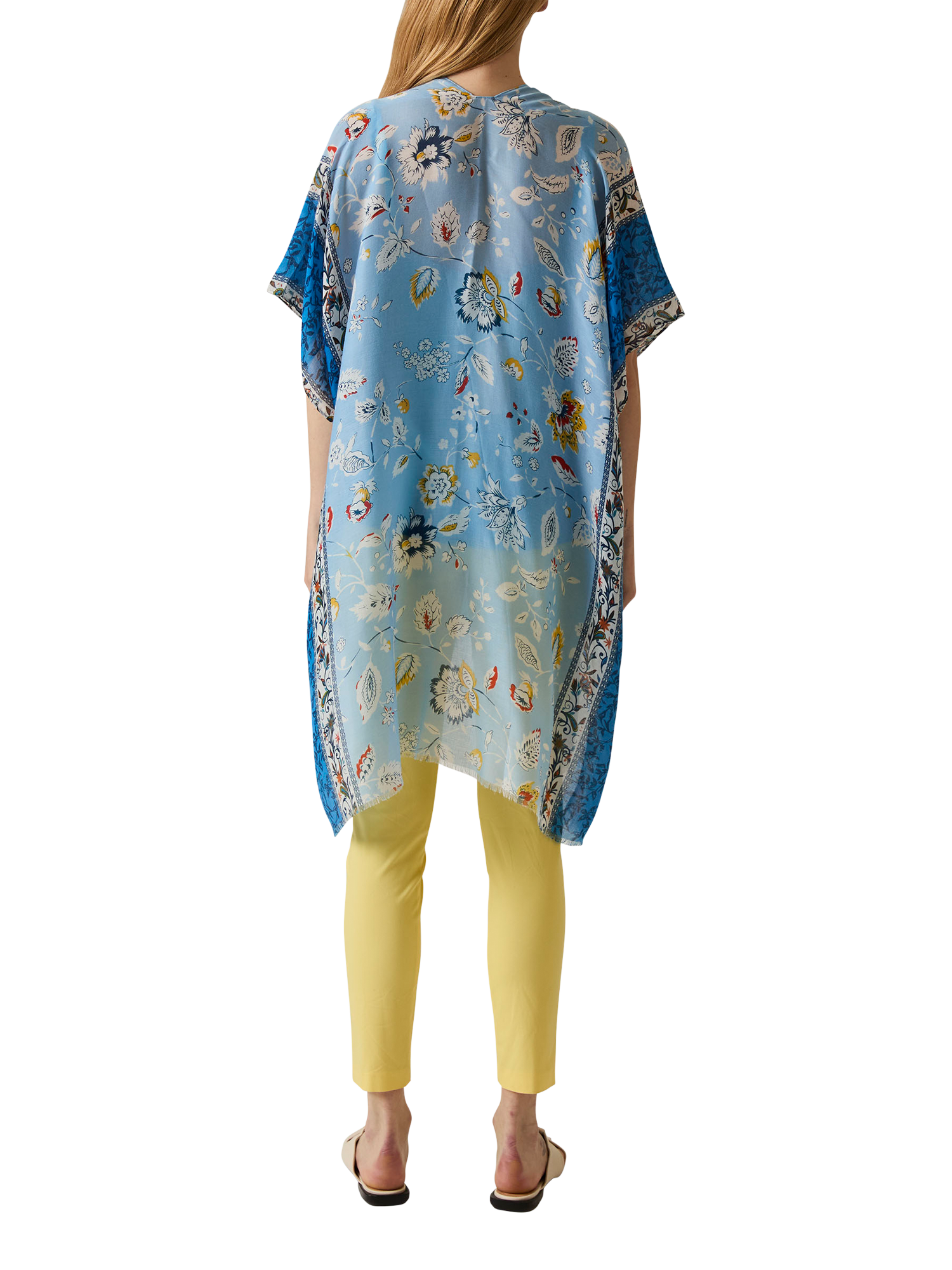 Product image 2 of 6, which shows James Lakeland Floral Paisley Kaftan, Blue, One Size