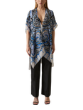 James Lakeland Swirl Print Kaftan, Blue