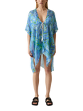 James Lakeland Abstract Swirls Kaftan, Blue