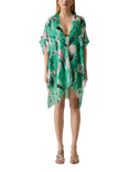 James Lakeland Floral Print Kaftan, Green