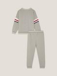 Monsoon Kids' Cotton Blend 73 Logo Sweatshirt and Joggers Set, Grey