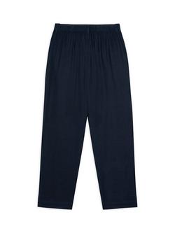 Chelsea Peers Linen Blend Trousers, Navy - view 2, Navy